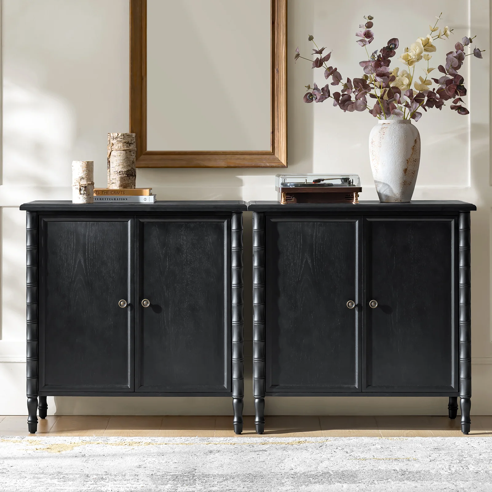 Deb 32" Wood Veneer Accent Cabinet with Adjustable Shelves, Modern Transitional Style - Image 41