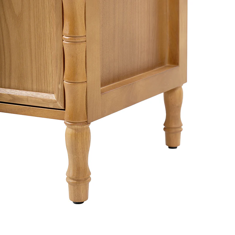Deb 32" Wood Veneer Accent Cabinet with Adjustable Shelves, Modern Transitional Style - Image 8
