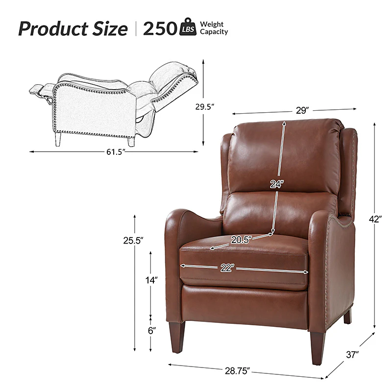 Deliat Genuine Leather Recliner - Image 11