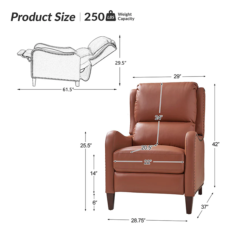 Deliat Genuine Leather Recliner - Image 27