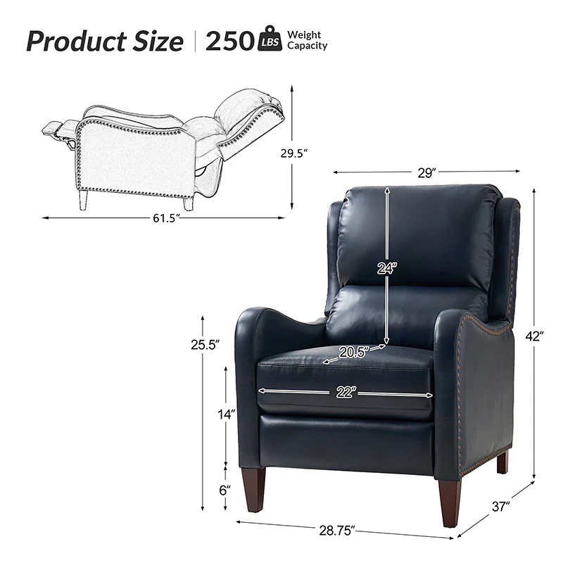 Deliat Genuine Leather Recliner - Image 43