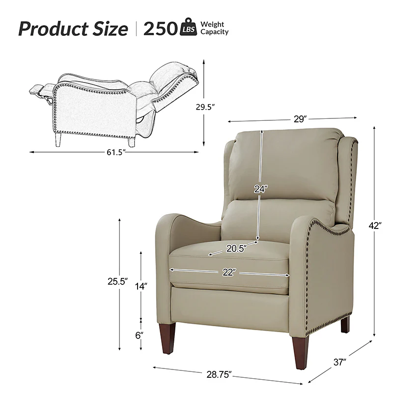 Deliat Genuine Leather Recliner - Image 51