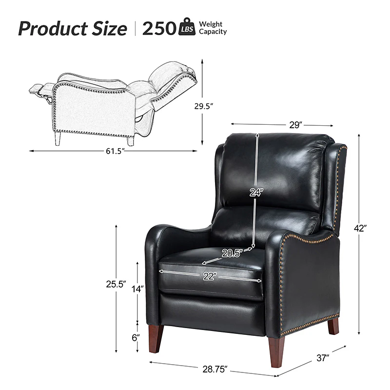 Deliat Genuine Leather Recliner - Image 59