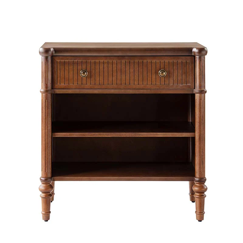 Derk Fluted Fronts Transitional End Table with Drawers and USB/Type-C Outlets - Image 10