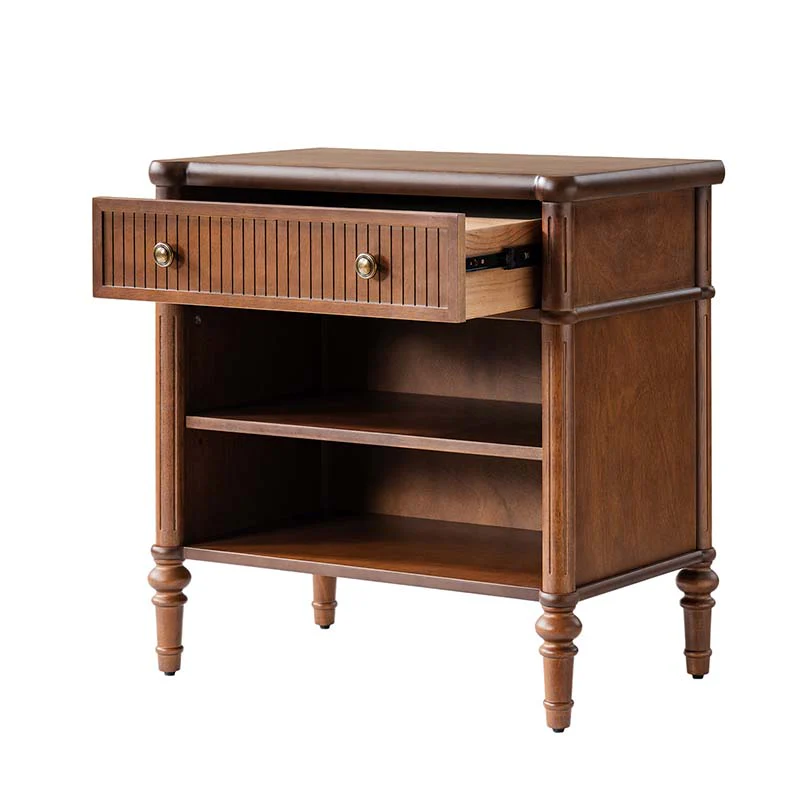 Derk Fluted Fronts Transitional End Table with Drawers and USB/Type-C Outlets - Image 11