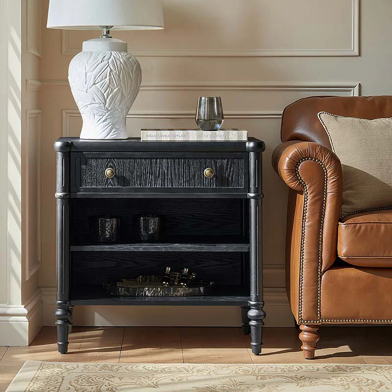 Derk Fluted Fronts Transitional End Table with Drawers and USB/Type-C Outlets - Image 15