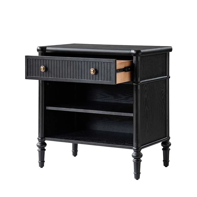 Derk Fluted Fronts Transitional End Table with Drawers and USB/Type-C Outlets - Image 18