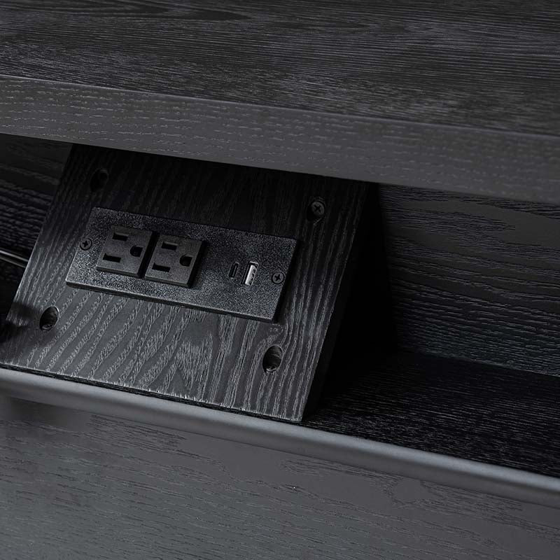 Derk Fluted Fronts Transitional End Table with Drawers and USB/Type-C Outlets - Image 21