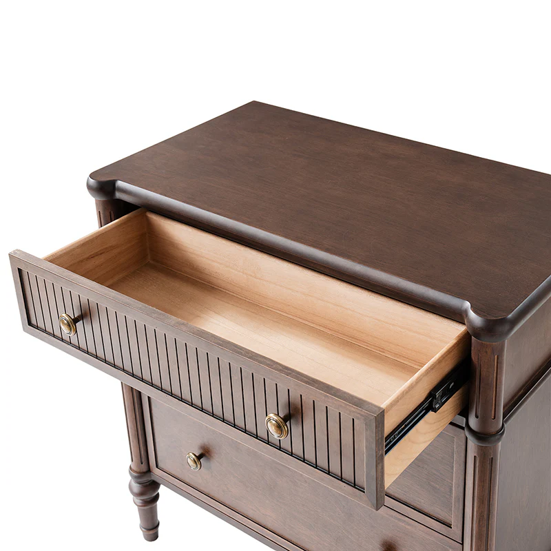 Derk Fluted Fronts Transitional End Table with Drawers and USB/Type-C Outlets - Image 26