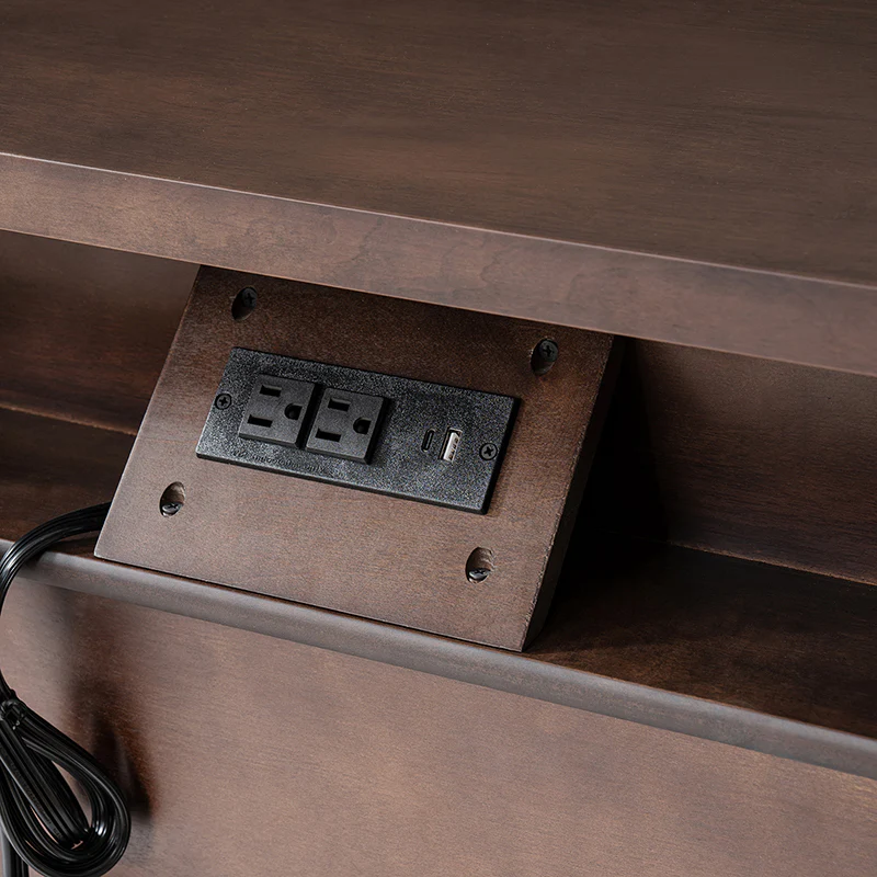 Derk Fluted Fronts Transitional End Table with Drawers and USB/Type-C Outlets - Image 28