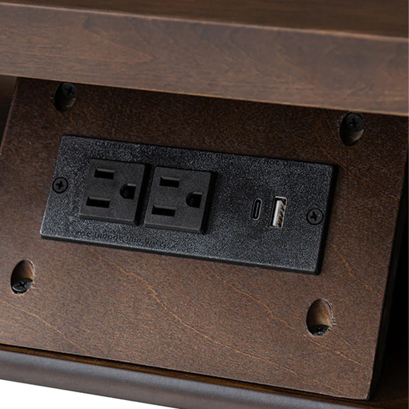 Derk Fluted Fronts Transitional End Table with Drawers and USB/Type-C Outlets - Image 42