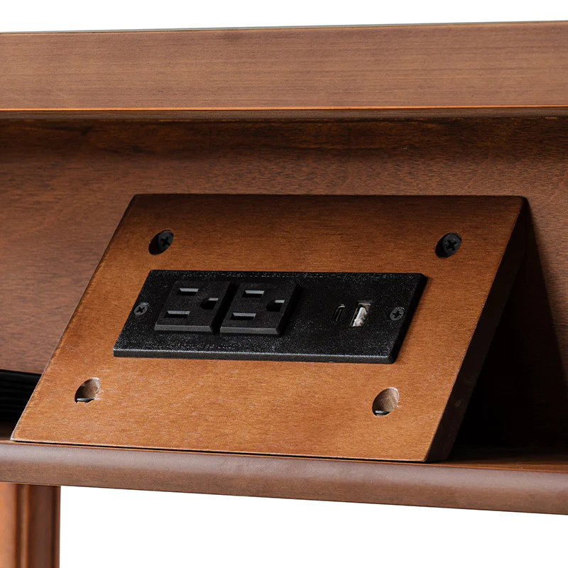 Derk Fluted Fronts Transitional End Table with Drawers and USB/Type-C Outlets - Image 49