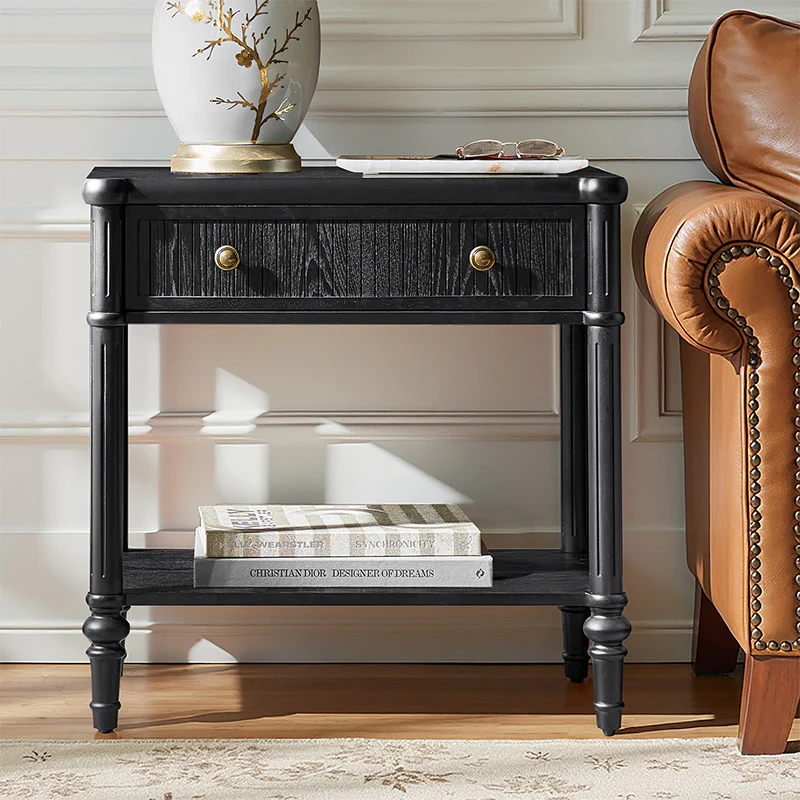 Derk Fluted Fronts Transitional End Table with Drawers and USB/Type-C Outlets - Image 50