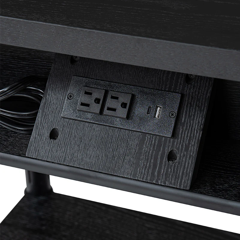 Derk Fluted Fronts Transitional End Table with Drawers and USB/Type-C Outlets - Image 56