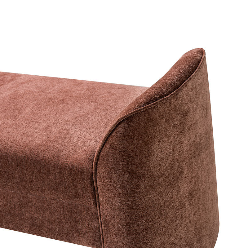 Diana 57" Wide Modern Chenille Upholstered Bench with Piped Edges and Foam Cushion - Image 16