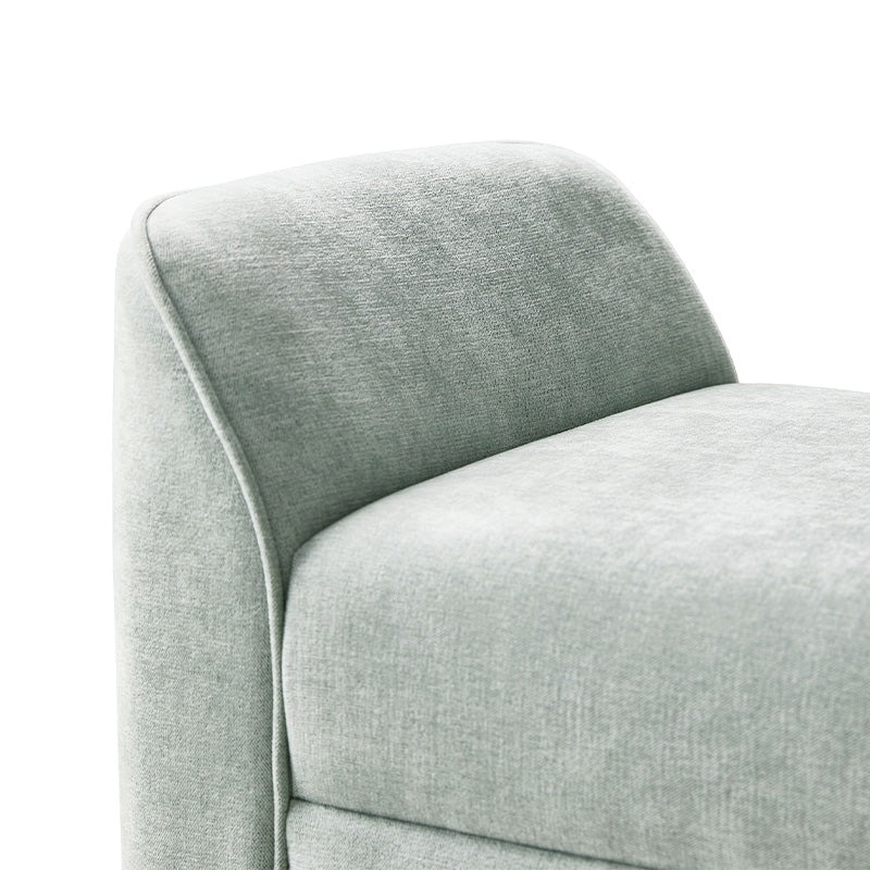Diana 57" Wide Modern Chenille Upholstered Bench with Piped Edges and Foam Cushion - Image 22
