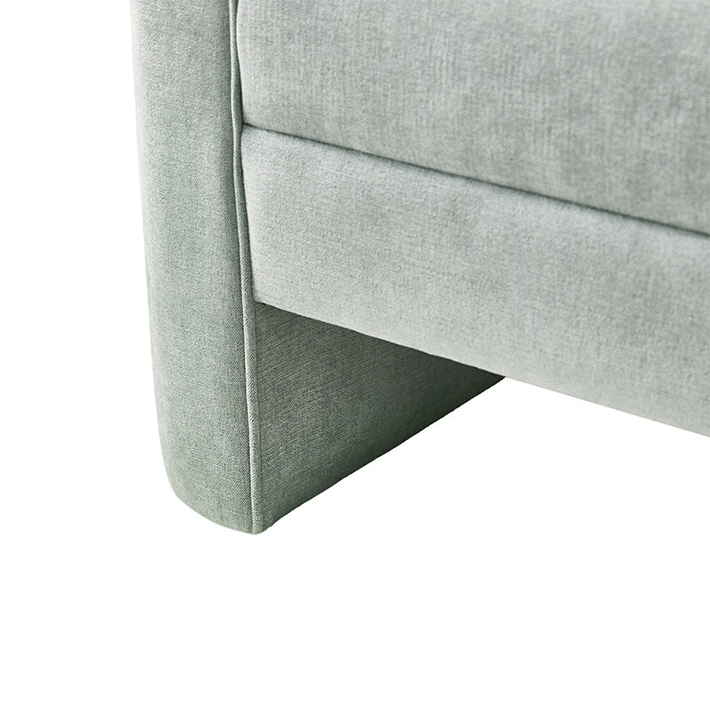 Diana 57" Wide Modern Chenille Upholstered Bench with Piped Edges and Foam Cushion - Image 23