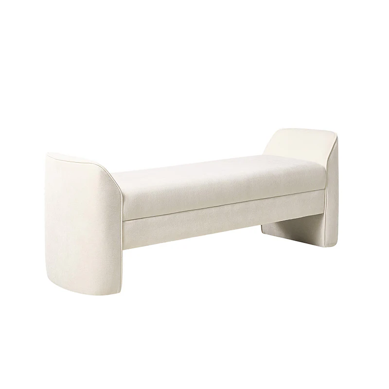Diana 57" Wide Modern Chenille Upholstered Bench with Piped Edges and Foam Cushion - Image 29