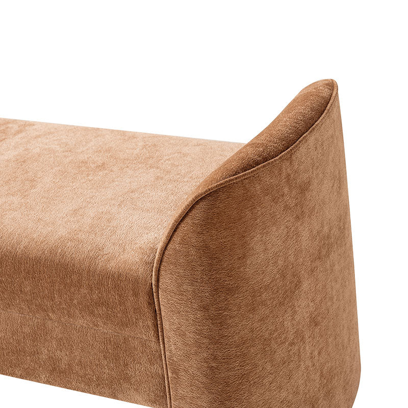 Diana 57" Wide Modern Chenille Upholstered Bench with Piped Edges and Foam Cushion - Image 40