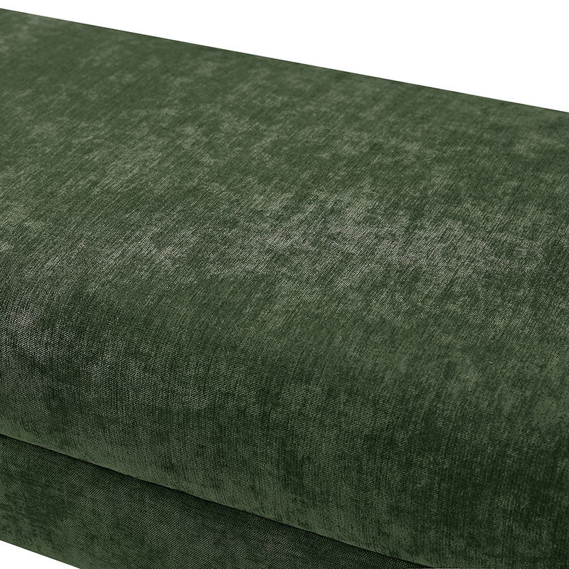 Diana 57" Wide Modern Chenille Upholstered Bench with Piped Edges and Foam Cushion - Image 8
