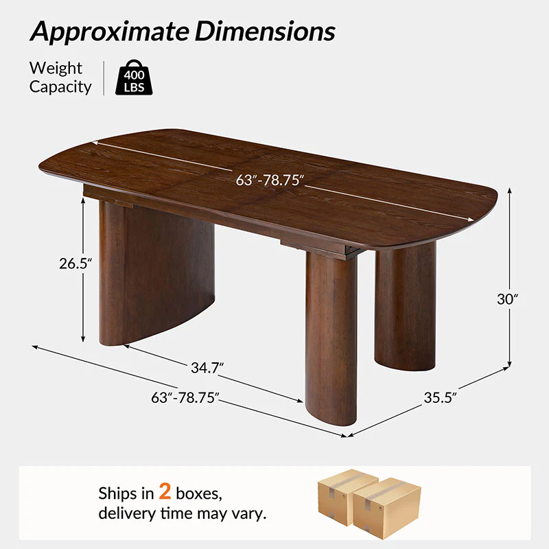 Diana Modern Space Saving Dining Table - Image 3