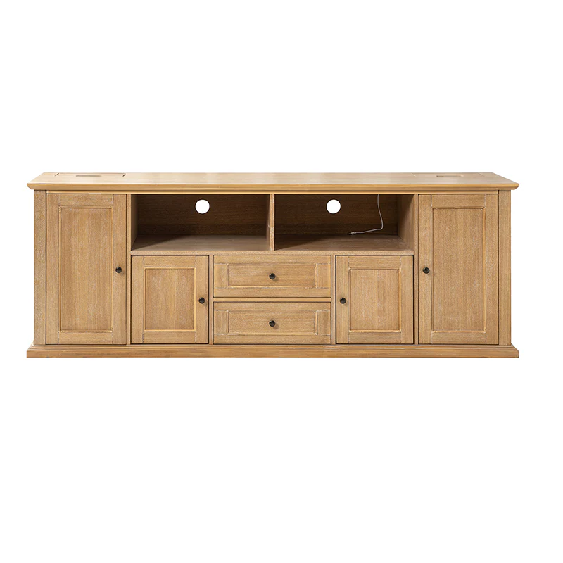 Edenia Traditional Storage TV Stand with Built-in Outlets - Image 13