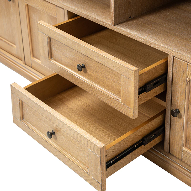 Edenia Traditional Storage TV Stand with Built-in Outlets - Image 14