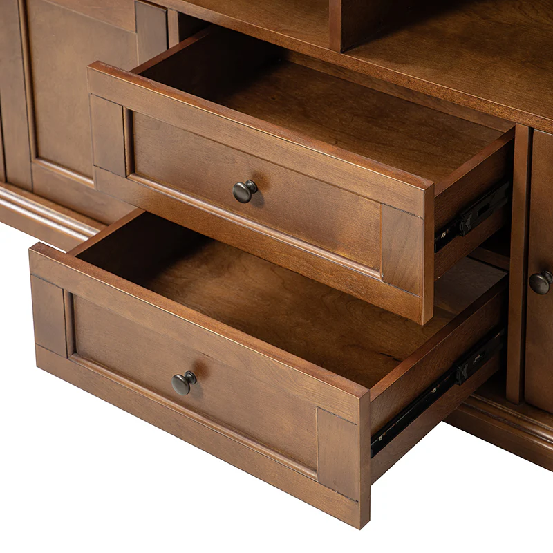 Edenia Traditional Storage TV Stand with Built-in Outlets - Image 6