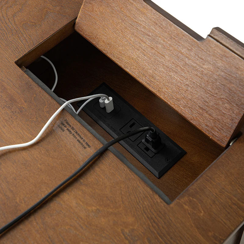 Edenia Traditional Storage TV Stand with Built-in Outlets - Image 7