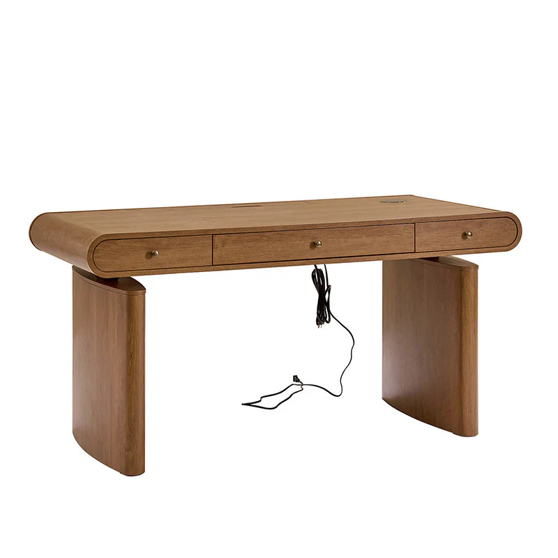 Louise Mid-century Modern Electric Adjustable Standing Desk with Wireless Charging - Image 14