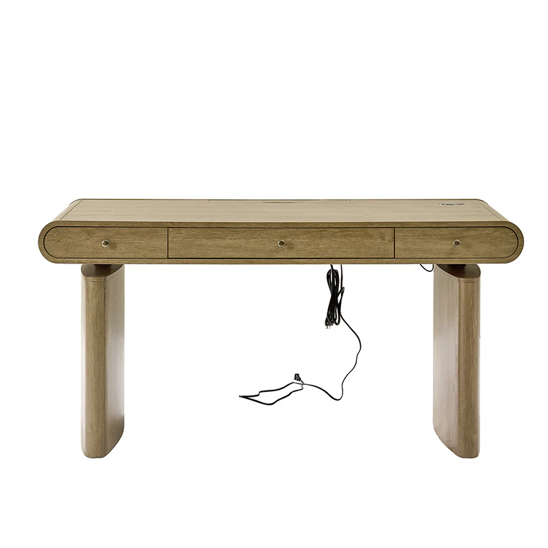 Louise Mid-century Modern Electric Adjustable Standing Desk with Wireless Charging - Image 5