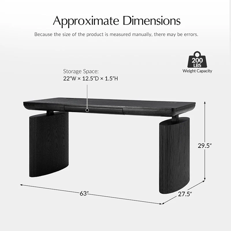Elena Fluted  Adjustable Standing Desk - Image 13