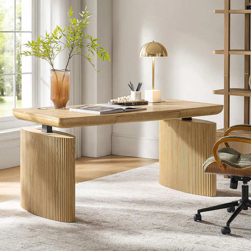 Elena Fluted  Adjustable Standing Desk - Image 2
