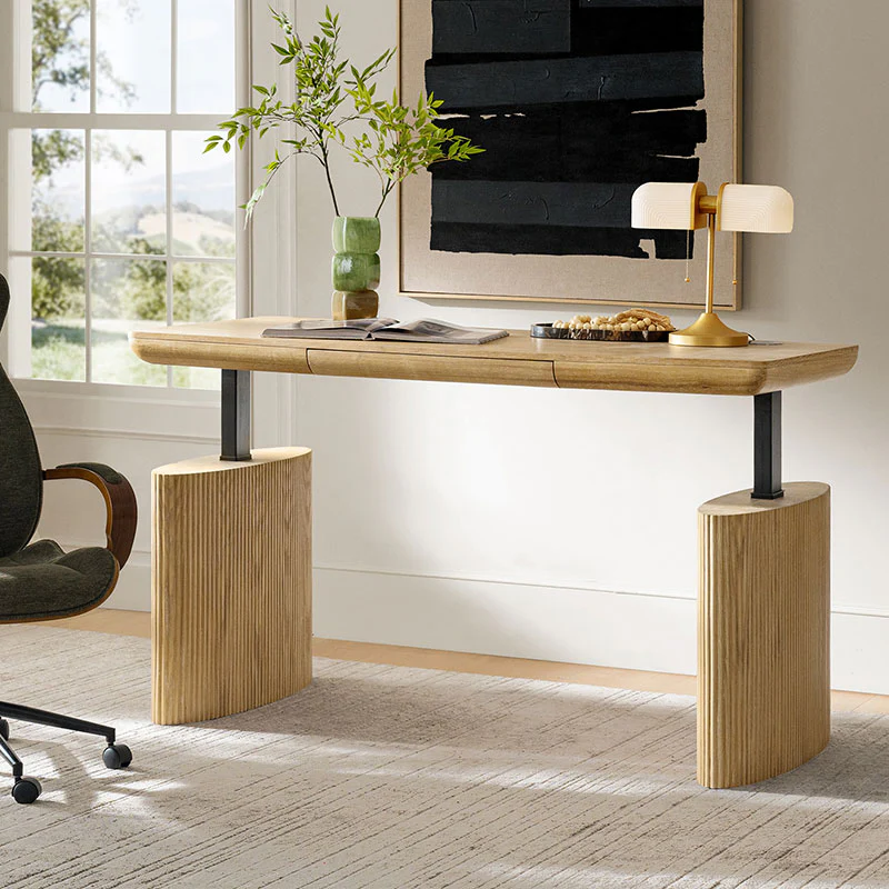 Elena Fluted  Adjustable Standing Desk - Image 3