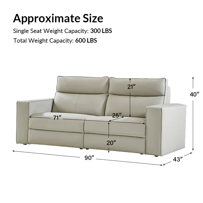 EliteNest Smart Modular Sofa Easy Assembly with Power Recliners - Image 39
