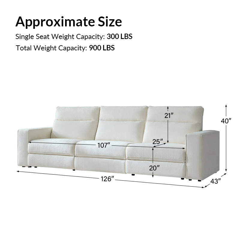 EliteNest Smart Modular Sofa Easy Assembly with Power Recliners - Image 9