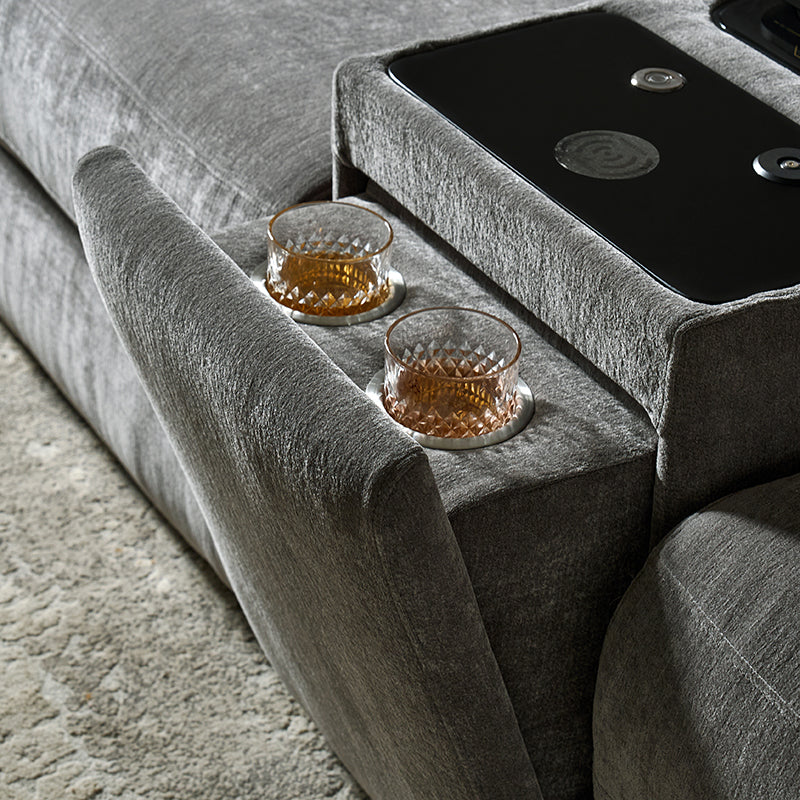 EliteNest Smart Reclining Theater Sofa with Speaker - Image 11