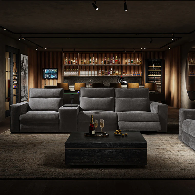 EliteNest Smart Reclining Theater Sofa with Speaker - Image 31