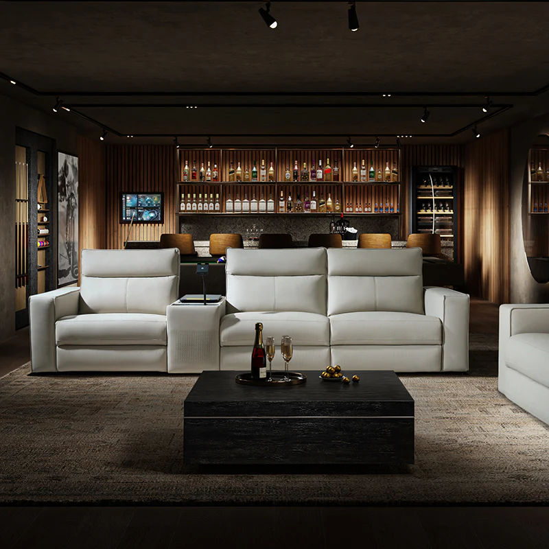 EliteNest Smart Reclining Theater Sofa with Speaker - Image 49