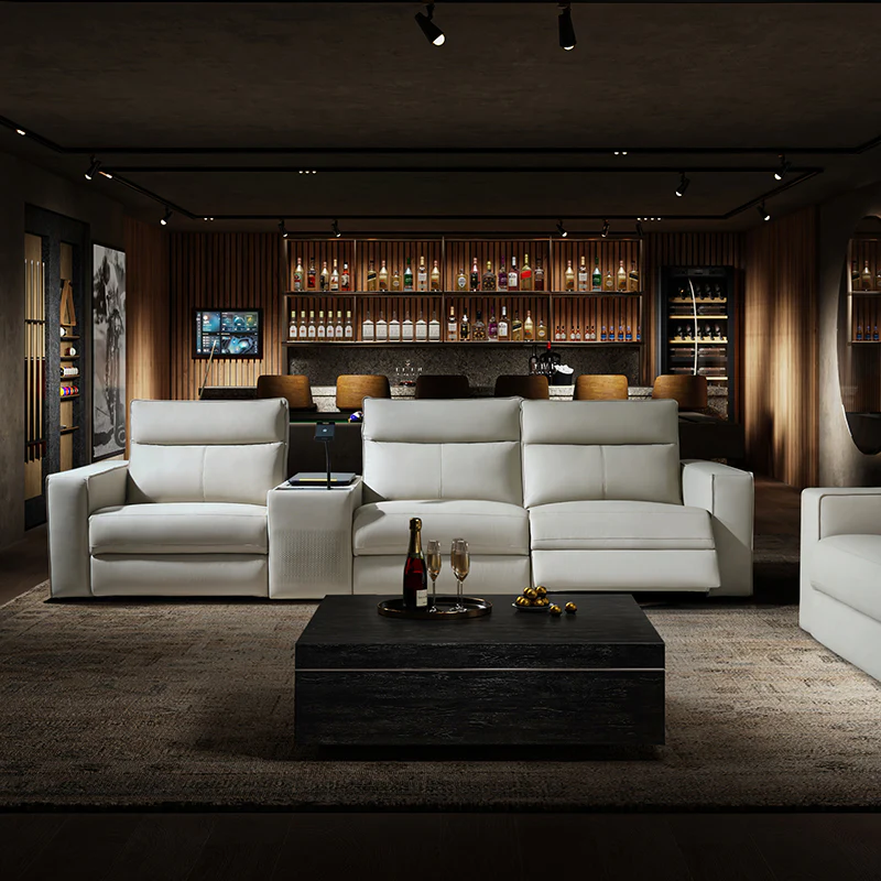 EliteNest Smart Reclining Theater Sofa with Speaker - Image 51