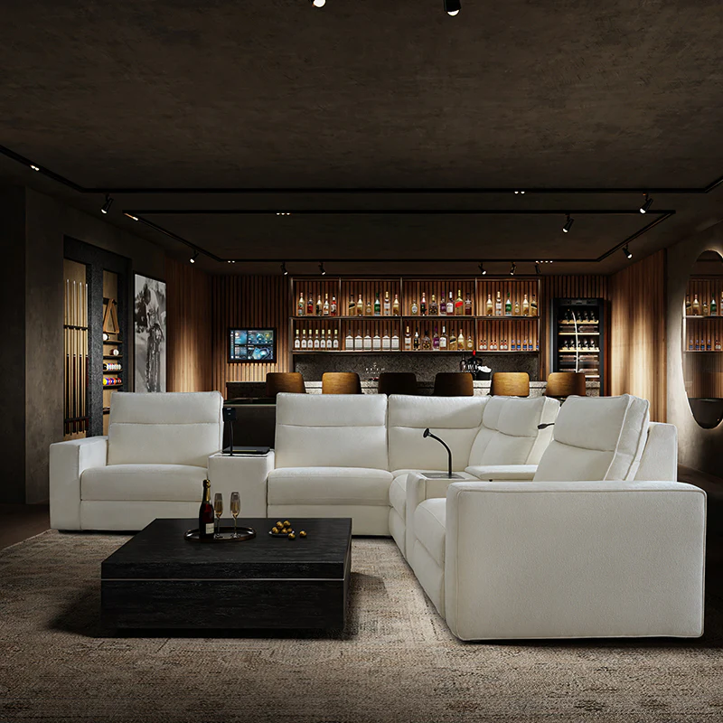 EliteNest Smart Reclining Theater Sofa with Speaker - Image 65