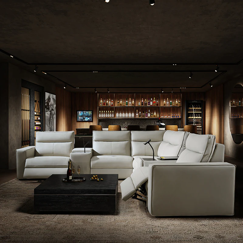 EliteNest Smart Reclining Theater Sofa with Speaker - Image 73