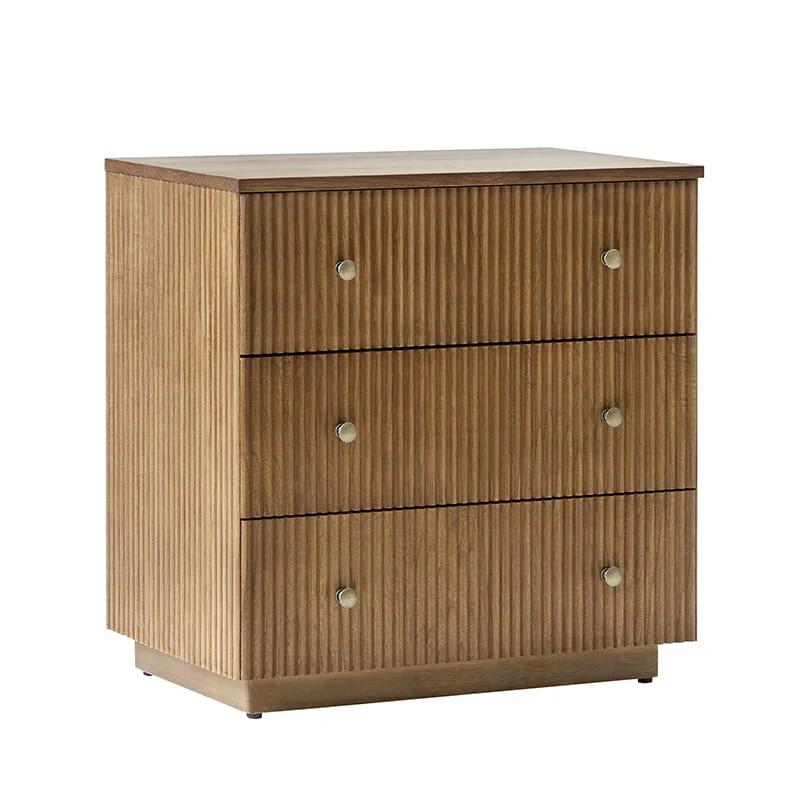 Camille Solid Wood End Table with Drawers - Image 9
