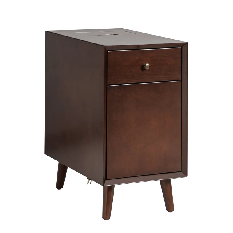 Vira End Table with Storage and Built-in Outlets(Optional Types) - Image 13