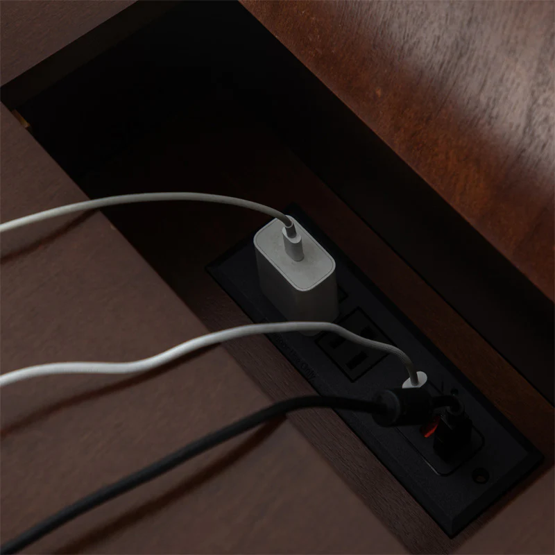 Vira End Table with Storage and Built-in Outlets(Optional Types) - Image 15
