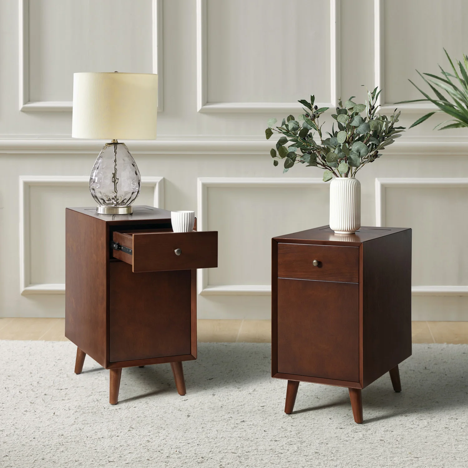 Vira End Table with Storage and Built-in Outlets(Optional Types) - Image 17