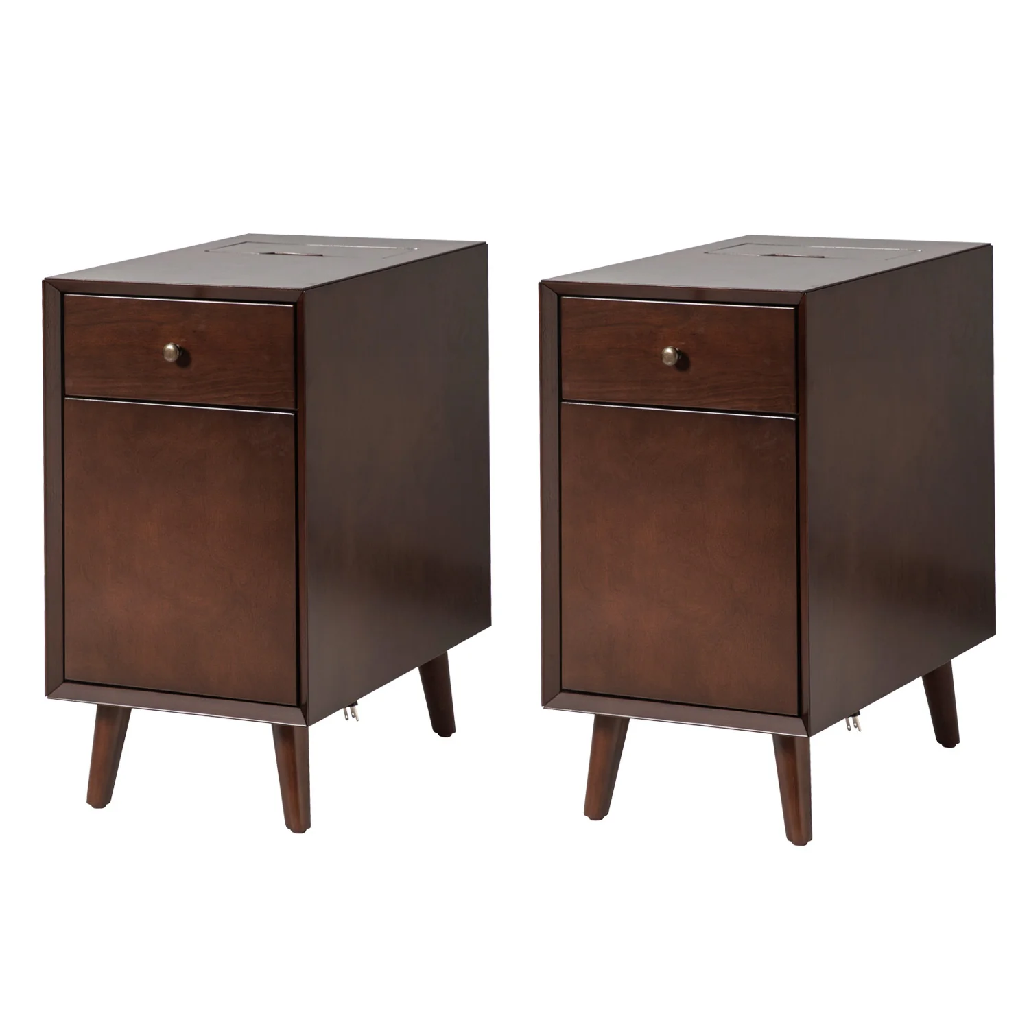 Vira End Table with Storage and Built-in Outlets(Optional Types) - Image 20