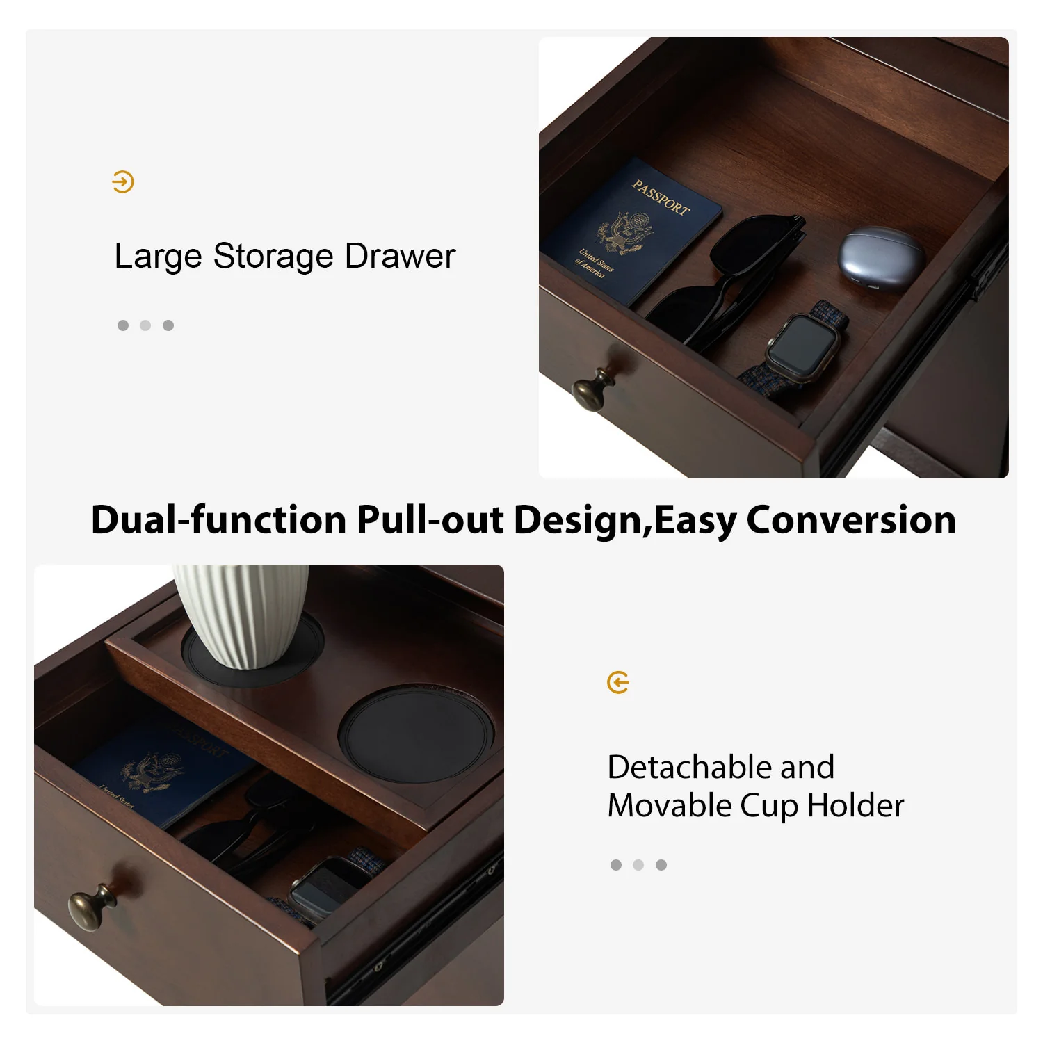 Vira End Table with Storage and Built-in Outlets(Optional Types) - Image 23