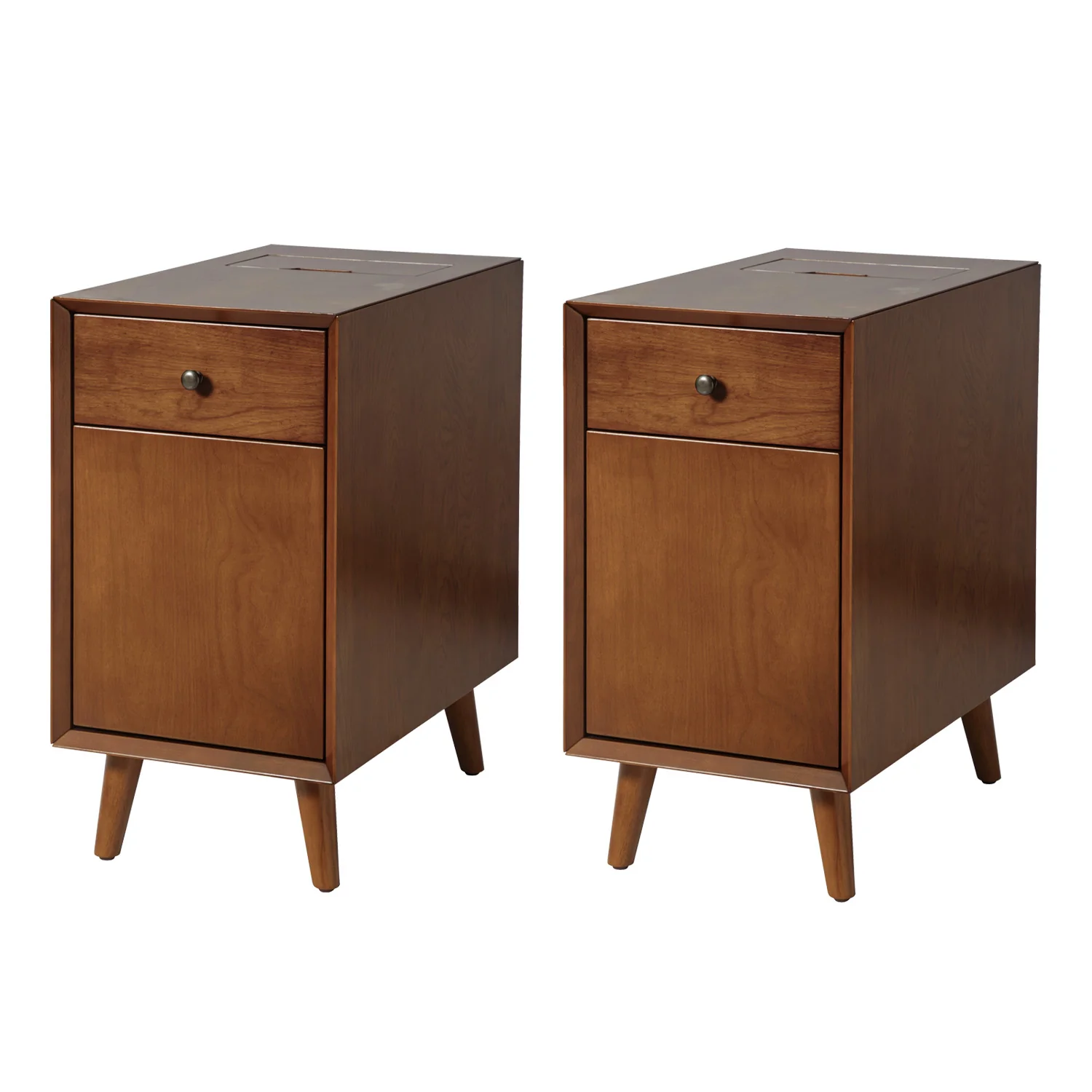 Vira End Table with Storage and Built-in Outlets(Optional Types) - Image 28