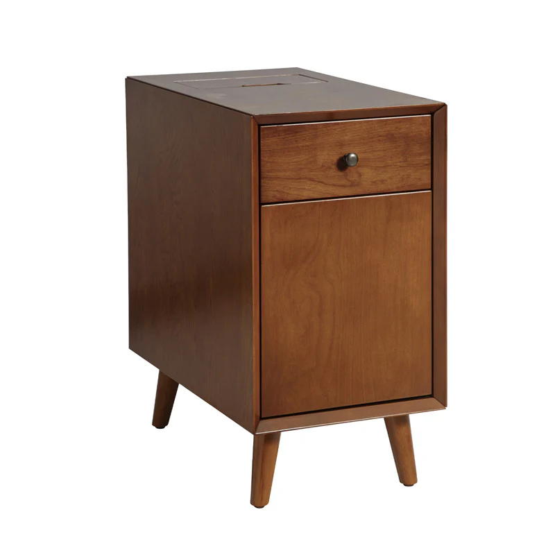 Vira End Table with Storage and Built-in Outlets(Optional Types) - Image 5